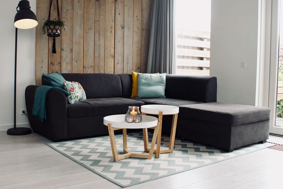 salon avec table d'appoint
