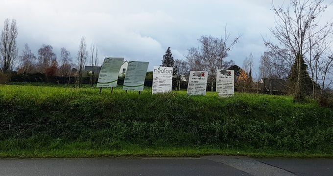 panneau de chantier de construction