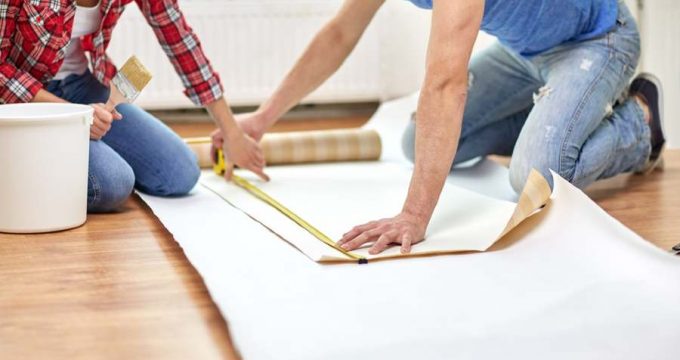 poser papier peint mural