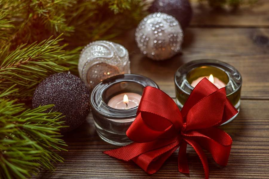 décoration inspiration noel et bougies