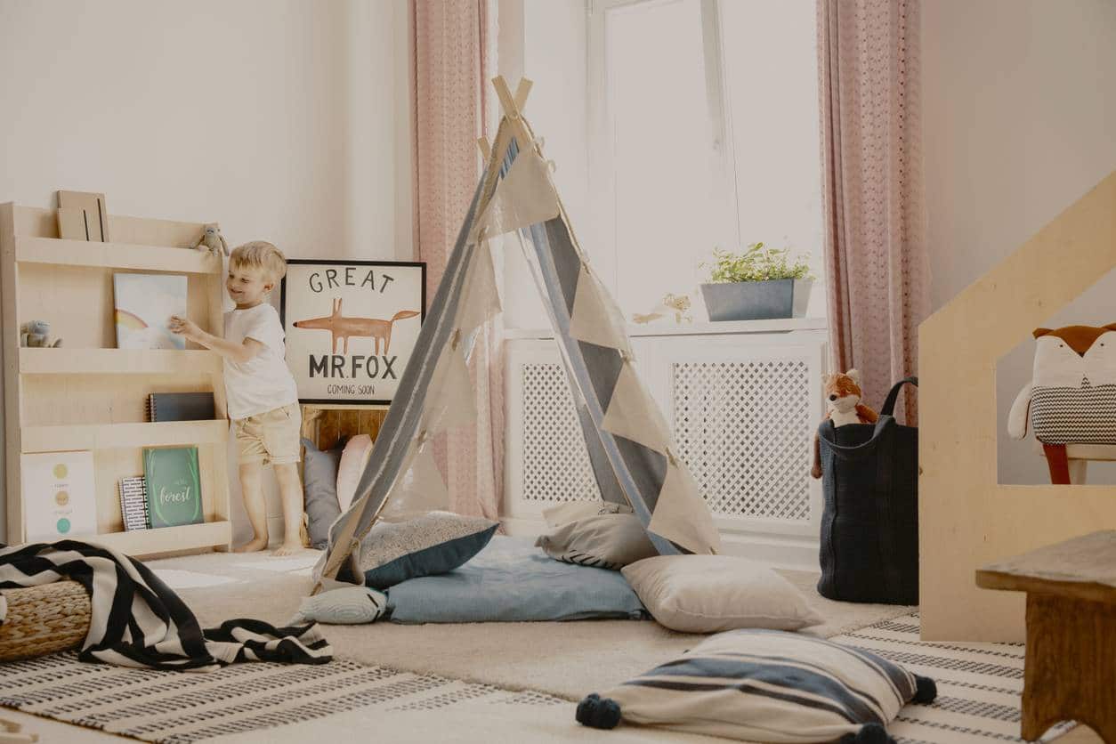 tipi pour une chambre d'enfant