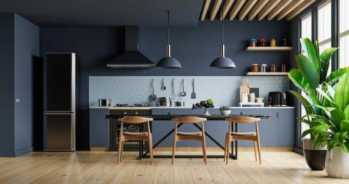 cuisine équipée noire