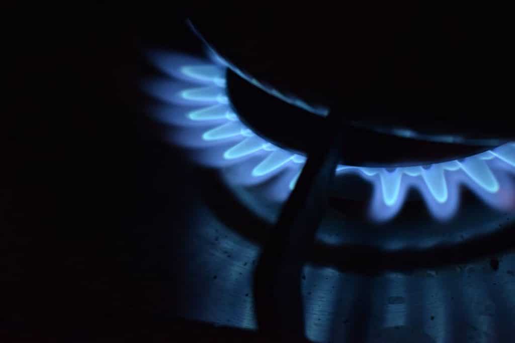 bruleur de gaz en fonctionnement