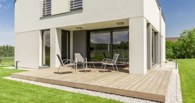 minimalist modern house terrace