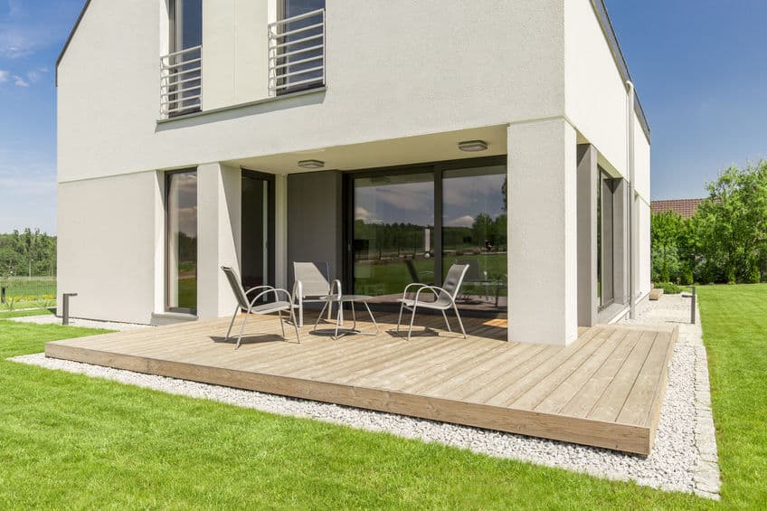 minimalist modern house terrace
