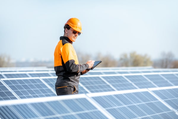 panneaux photovoltaïques ou solaire