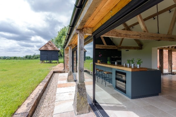 cuisine dexterieur sur terrasse