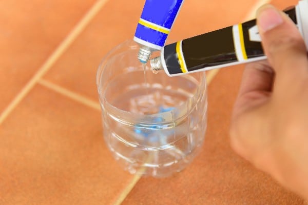 melange colle epoxy