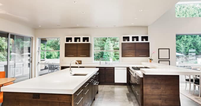 beautiful kitchen in luxury home