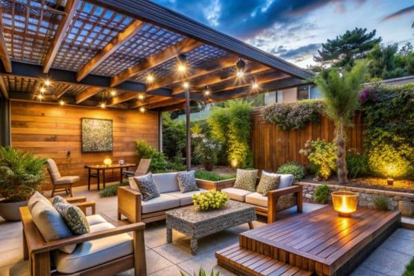 pergolas modernes jardin