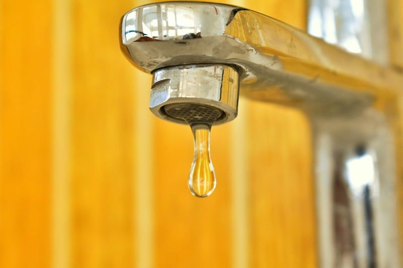 fuite d'eau robinet