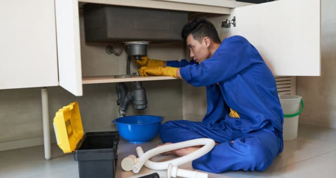 intervention d'un plombier