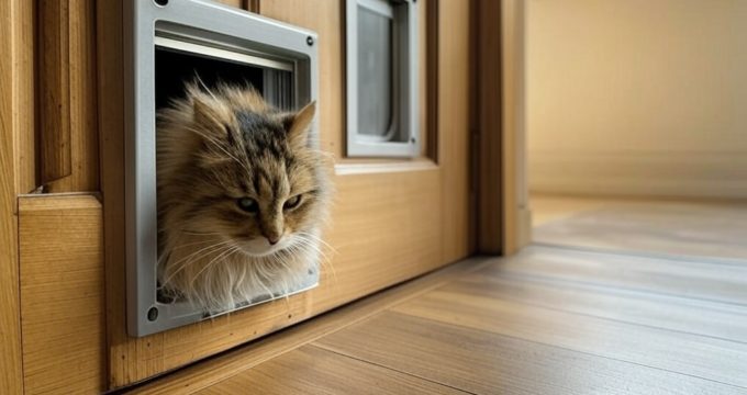 porte avec chatière