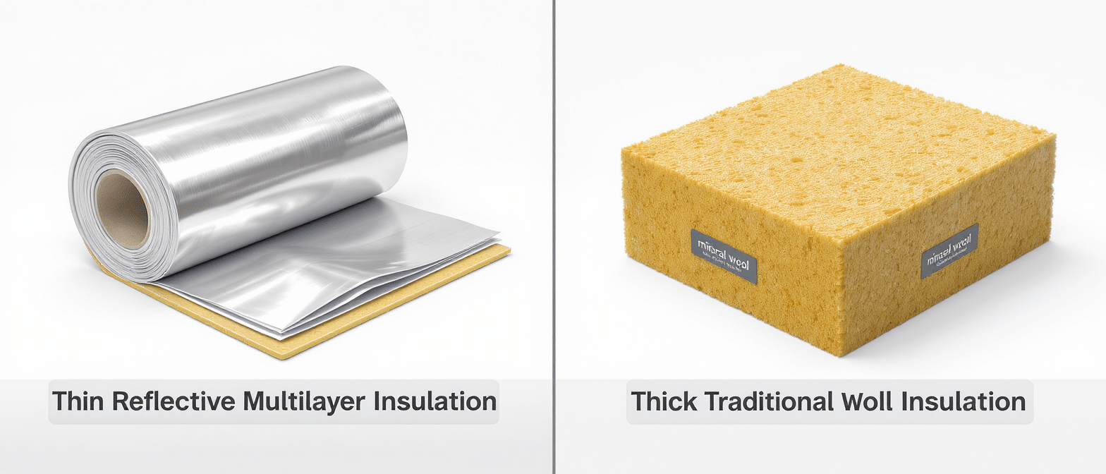 isolants minces et isolants classiques