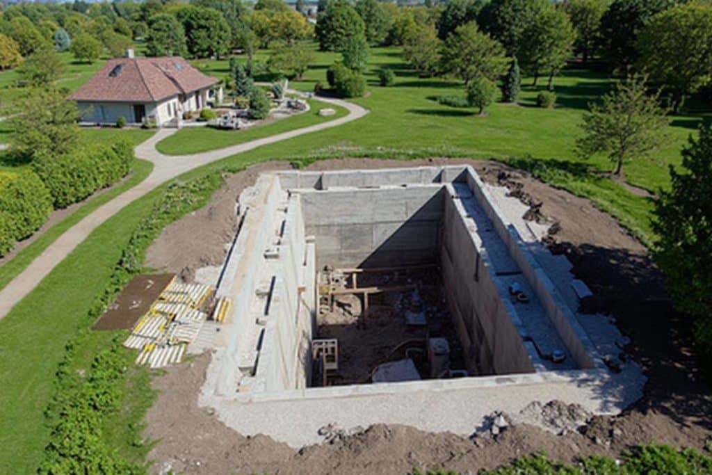 bunker anti atomatique en construction