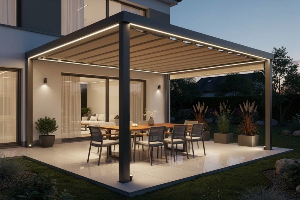 pergola avec led intégré