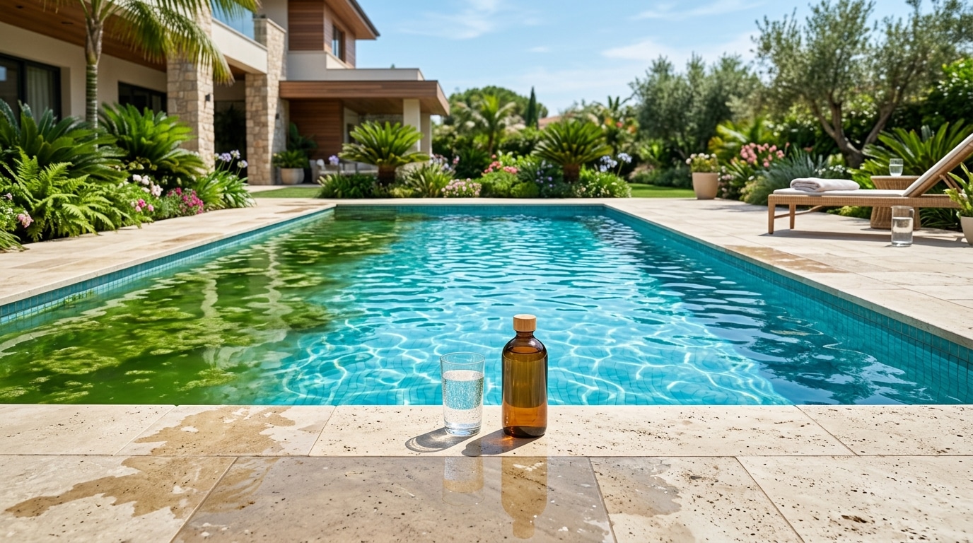 découvrez comment éliminer efficacement l'eau verte de votre piscine grâce à un produit miracle, pour une eau claire et saine en un rien de temps.