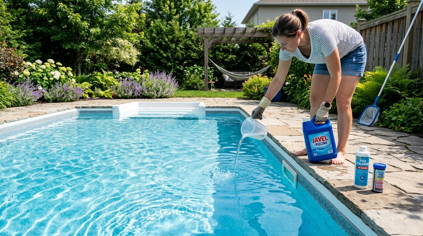 découvrez comment utiliser la javel efficacement pour maintenir votre piscine propre, saine et sécurisée tout au long de la saison.