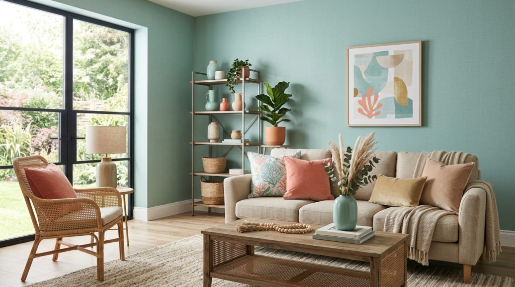 découvrez quelles couleurs associer au vert d'eau pour créer une décoration intérieure harmonieuse et apaisante.