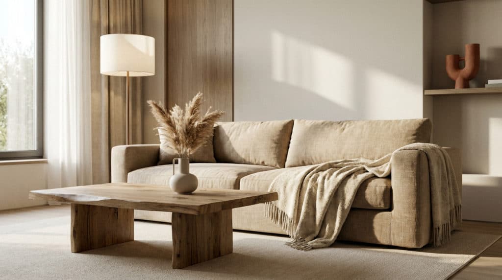 am pm avis salon moderne et confortable en tons neutres