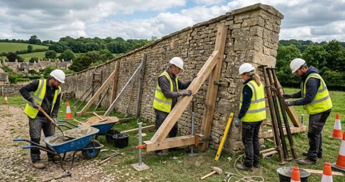 découvrez des méthodes sûres et efficaces pour consolider un mur en pierre qui penche, protégeant ainsi votre structure sans risquer de l'endommager.