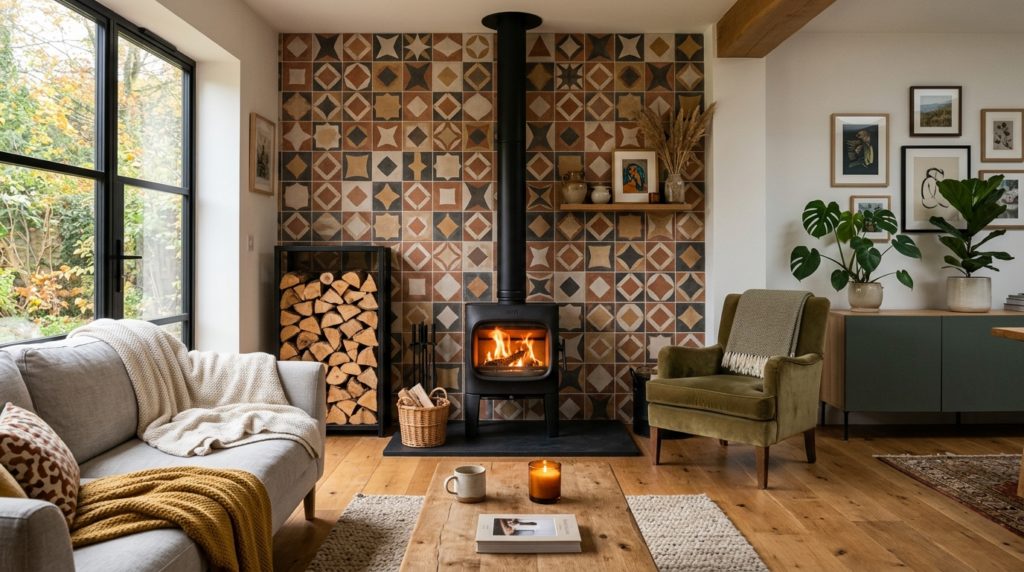 découvrez des idées et matériaux adaptés pour habiller muralement l'espace derrière votre poêle à bois, alliant esthétique et protection contre la chaleur.