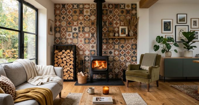 découvrez des idées et matériaux adaptés pour habiller muralement l'espace derrière votre poêle à bois, alliant esthétique et protection contre la chaleur.