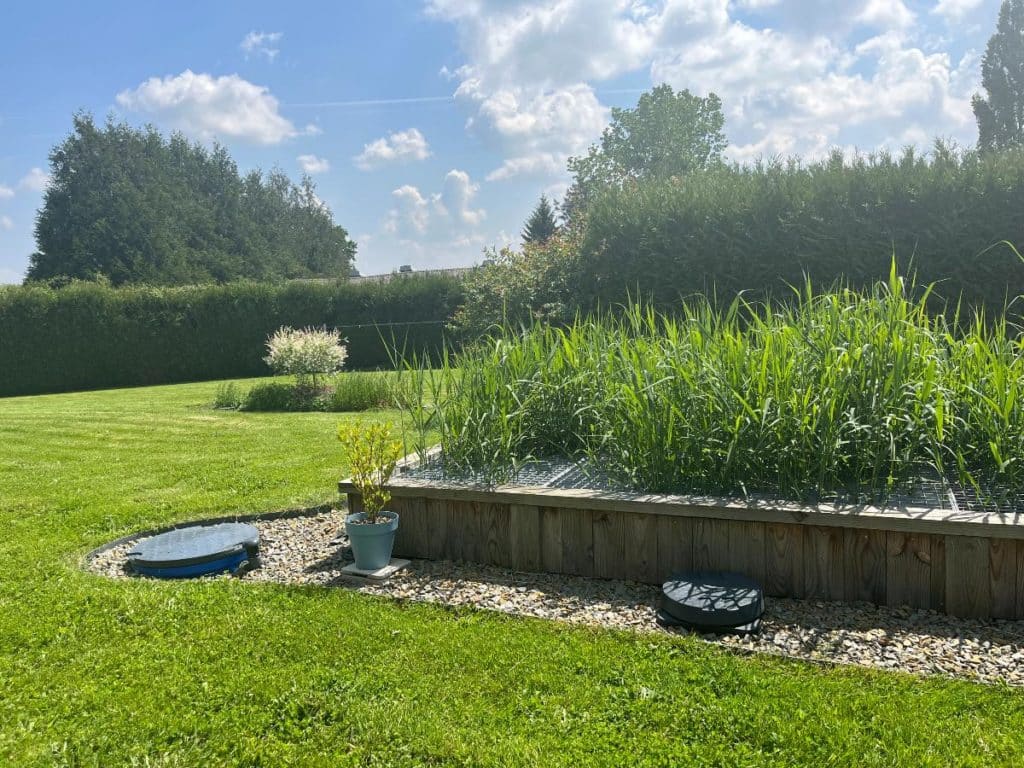 station de phytoépuration avec le filtre