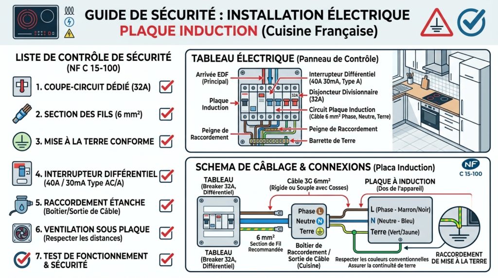apprenez à brancher votre plaque à induction en toute sécurité grâce à notre guide étape par étape, incluant les conseils essentiels pour une installation fiable et conforme.