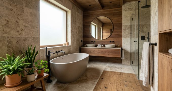 découvrez nos conseils pour aménager une salle de bain en pierre et bois, alliant naturel et élégance pour un espace chaleureux et authentique.
