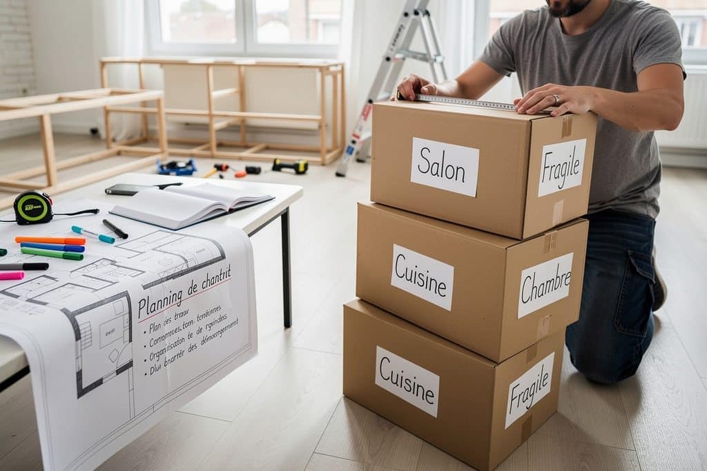 planification des travaux de rénovation d'un appartement pièce par pièce